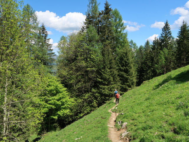 Frank und Melanie zwischen D&uuml;rntalalm und Gasthof Kleefeld