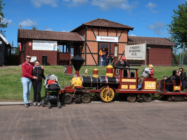 Ich, Sabine und Nils im Sommerland Sj&aelig;lland in N&oslash;rre Asmindrup (18. Mai)
