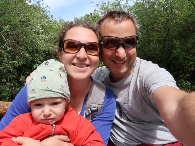 Nils, Sabine und ich im Sommerland Sj&aelig;lland in N&oslash;rre Asmindrup (18. Mai)