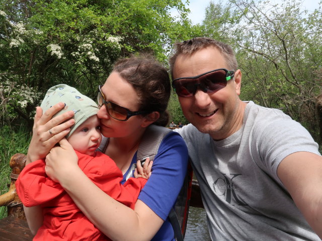Nils, Sabine und ich im Sommerland Sj&aelig;lland in N&oslash;rre Asmindrup (18. Mai)