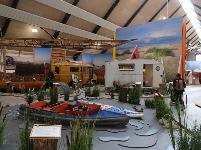 Sabine im Egeskov Camping Outdoor Museum in Kv&aelig;rndrup (19. Mai)