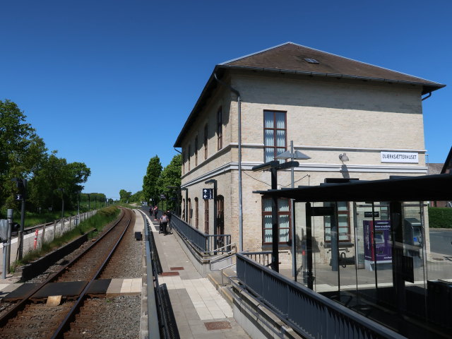 Sabine in der Kv&aelig;rndrup Station (19. Mai)