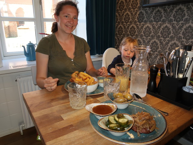 Sabine und Nils im Jacobsen Spisehus in Vejle (20. Mai)