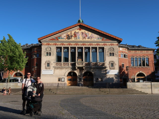 Ich, Nils und Sabine beim Aarhus Teater (20. Mai)