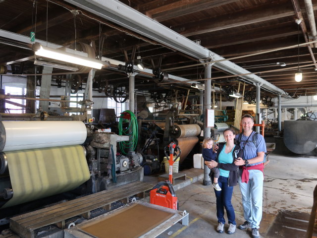 Nils, Sabine und ich in der Bruunshaab Gamle Papfabrik in Viborg (22. Mai)