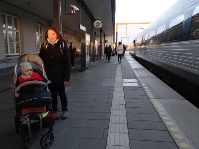 Nils und Sabine in der Randers Station, 5 m (22. Mai)