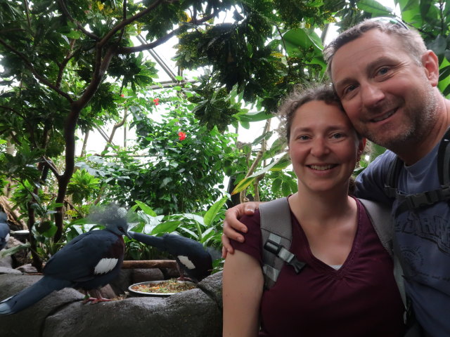 Sabine und ich in Asien in Randers Regnskov (23. Mai)