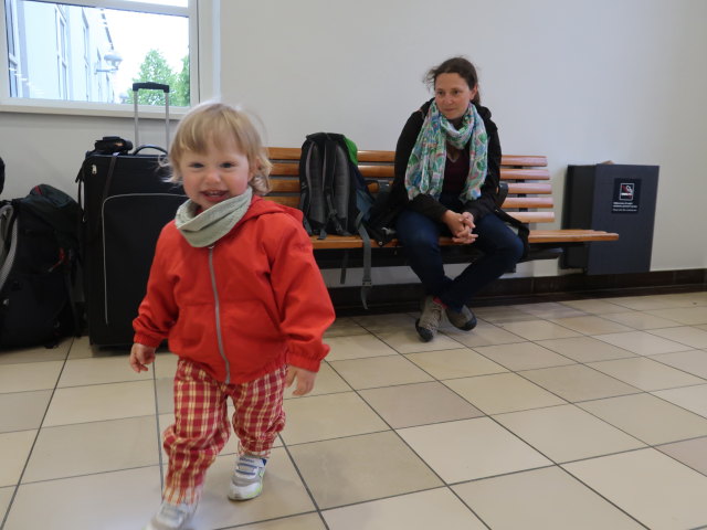 Nils und Sabine in der Randers Station, 5 m (23. Mai)