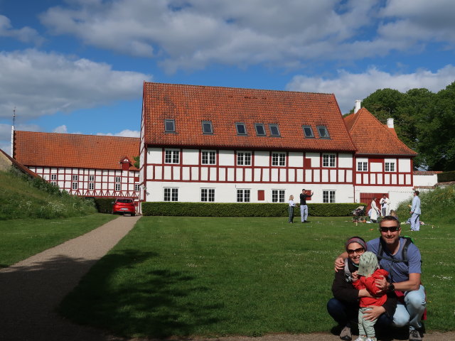 Sabine, Nils und ich im Aalborghus Slot in Aalborg (24. Mai)