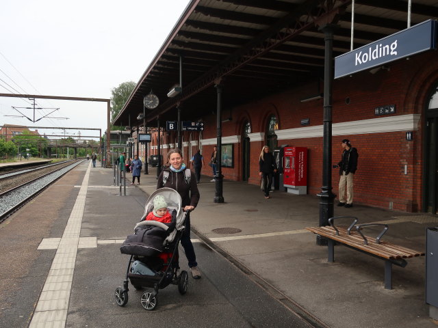 Nils und Sabine in der Kolding Station, 3 m (28. Mai)