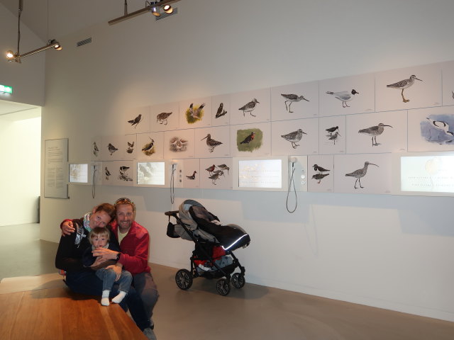 Sabine, Nils und ich im Vadehavscentret in Ribe (28. Mai)