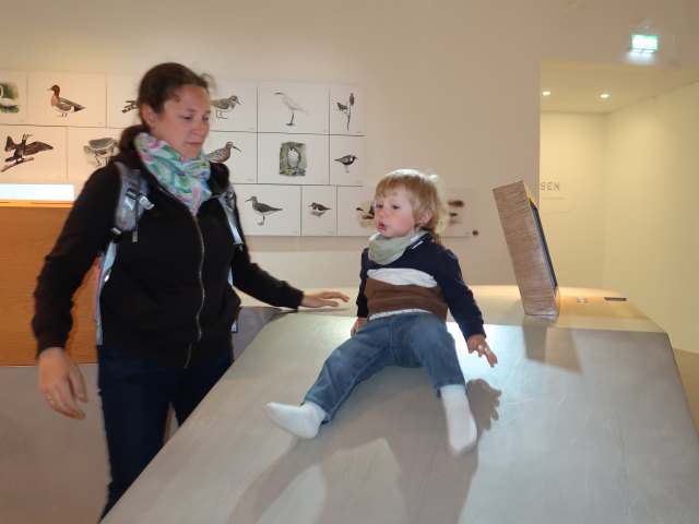 Sabine und Nils im Vadehavscentret in Ribe (28. Mai)