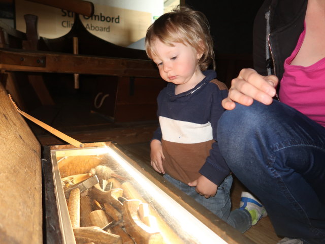 Nils und Sabine im Vikingeskibsmuseet in Roskilde (29. Mai)