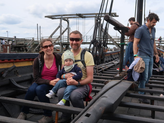 Sabine, Nils und ich im Vikingeskibsmuseet in Roskilde (29. Mai)