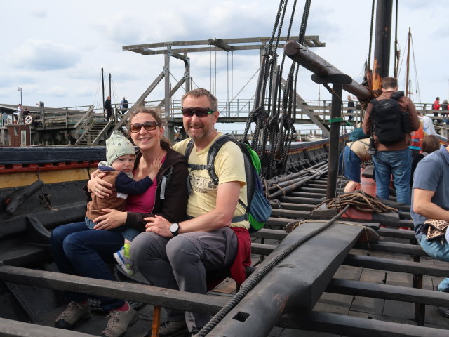 Nils, Sabine und ich im Vikingeskibsmuseet in Roskilde (29. Mai)