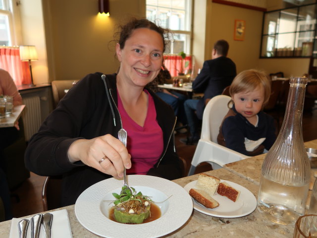 Sabine und Nils im Florentz Caf&eacute; & Brasserie in Roskilde (29. Mai)