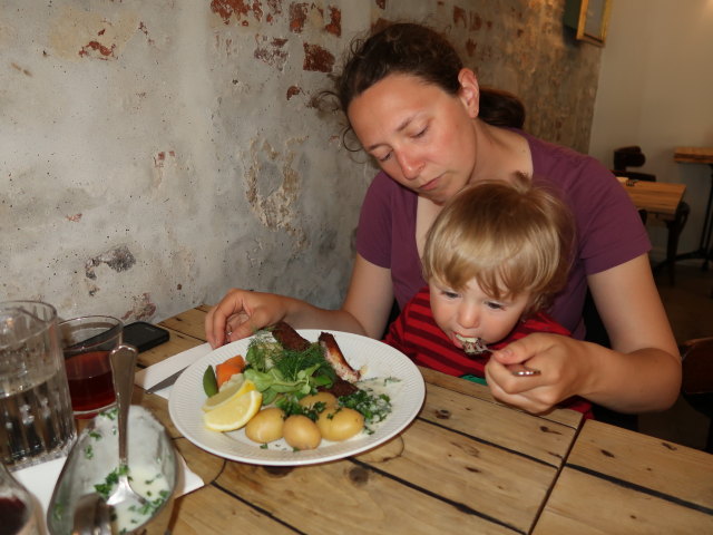 Sabine und Nils im Restaurant 1733 in K&oslash;benhavn (30. Mai)