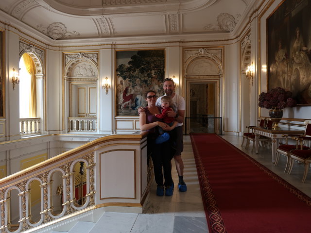 Sabine, Nils und ich im Christiansborg Slot in K&oslash;benhavn (31. Mai)
