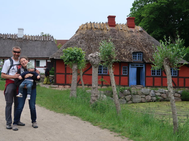 Ich, Sabine und Nils im Frilandsmuseet in Kongens Lyngby (1. Juni)