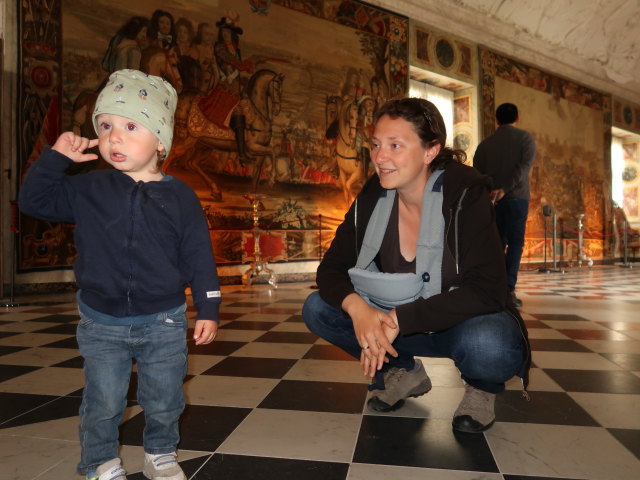 Nils und Sabine im Rosenborg Slot in K&oslash;benhavn (2. Juni)