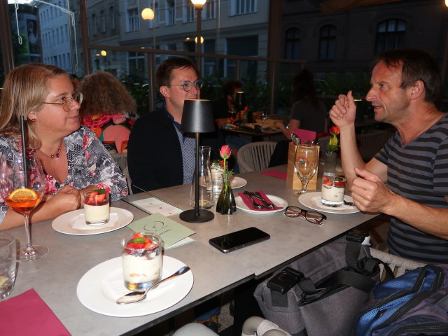 Doris, Jakob und J&ouml;rg im Pasta e Basta