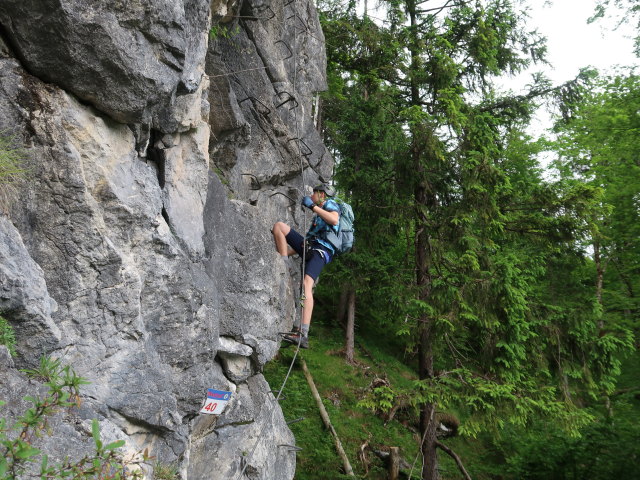 Poppenberg-Klettersteig: Tim (7. Juni)