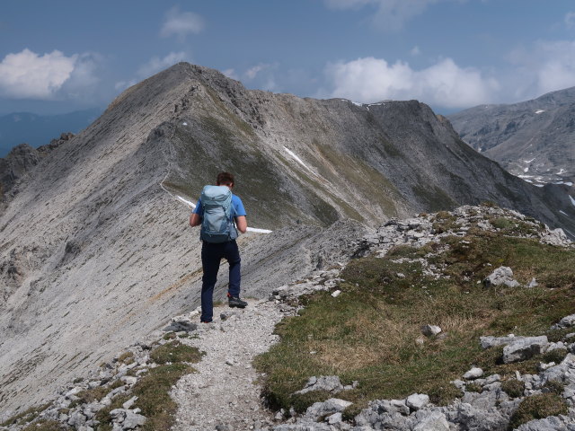 Tim zwischen Kaminspitz und Schrocken (9. Juni)