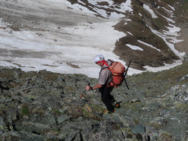 Reinhard zwischen Schmiedingerscharte und Schmiedingerkar (14. Juni)