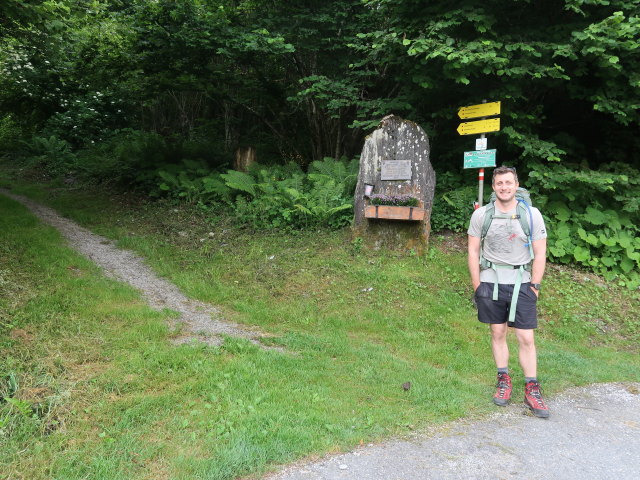Christian bei der Talstation der Gletscherbahnen Kaprun (21. Juni)