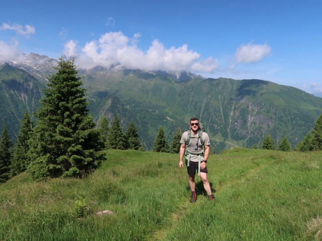 Christian auf der Harleitenalm (21. Juni)
