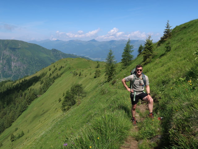 Christian zwischen Harleitenalm und Brandlscharte (21. Juni)