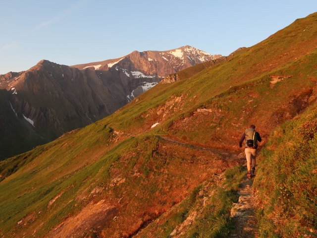 Christian am Gleiwitzer H&ouml;henweg zwischen Gleiwitzer H&uuml;tte und Ochsenkar (22. Juni)