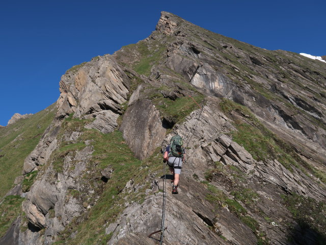 Christian am Gleiwitzer H&ouml;henweg zwischen Unterer J&auml;gerscharte und Oberer J&auml;gerscharte (22. Juni)