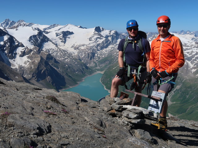 Christian und ich am Bauernbrachkopf, 3.125 m (22. Juni)