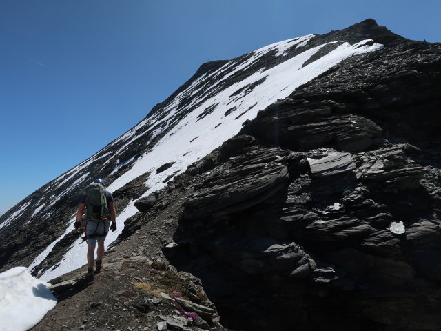 Christian zwischen Kleinem Tenn und Schneespitze (22. Juni)