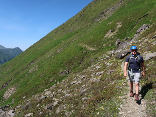 Christian am Gleiwitzer H&ouml;henweg zwischen Karlbach und Kalter Pein (22. Juni)