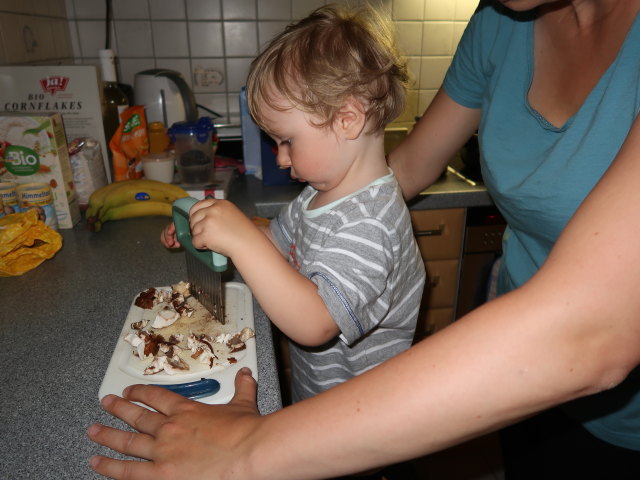 Nils und Sabine in unserer Wohnung