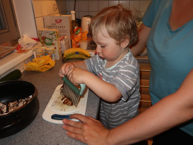 Nils und Sabine in unserer Wohnung