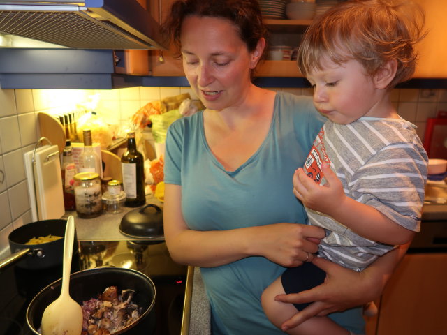 Sabine und Nils in unserer Wohnung
