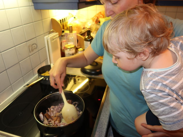 Sabine und Nils in unserer Wohnung