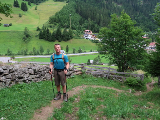 Aaron zwischen Feichten und Verpeilalpe (28. Juni)