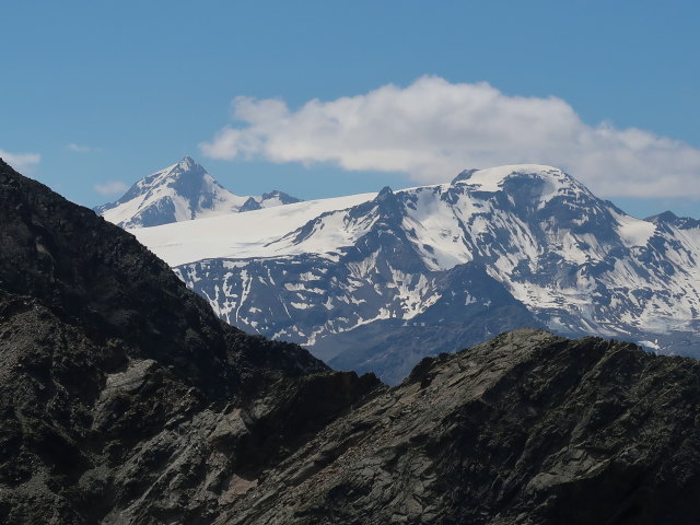 Wei&szlig;kugel und Wei&szlig;seespitze vom Madatschkopf aus (28. Juni)