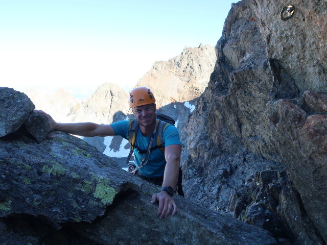 Aaron am Verpeilspitze-Normalweg (29. Juni)