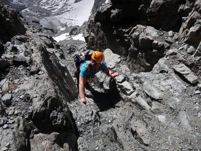 Aaron am Verpeilspitze-Normalweg (29. Juni)