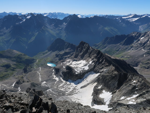von der Verpeilspitze Richtung S&uuml;dosten (29. Juni)