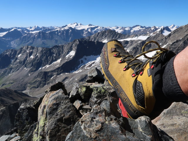 Ich auf der Verpeilspitze, 3.423 m (29. Juni)
