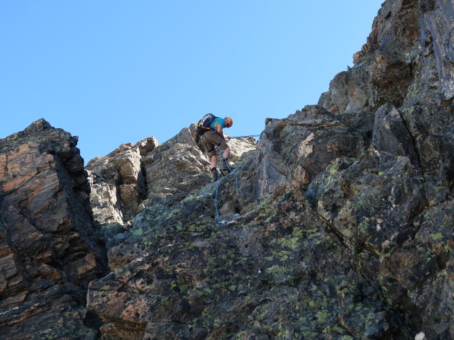 Aaron am Verpeilspitze-Normalweg (29. Juni)
