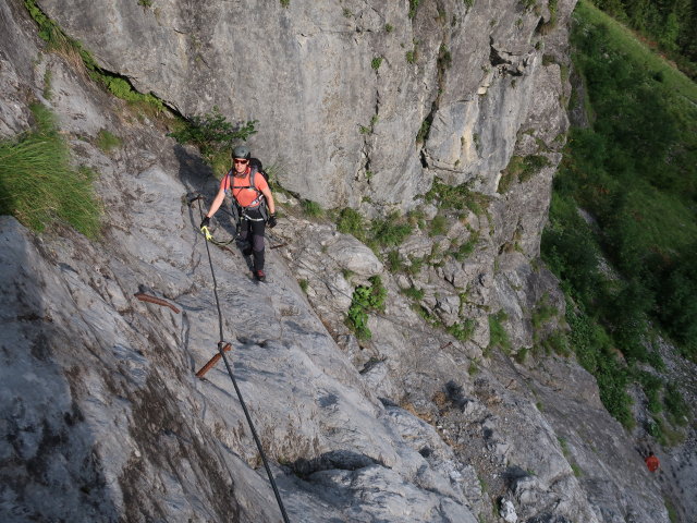 Klostertaler Klettersteig: Carmen im Abschnitt 1 'Devil's Start'