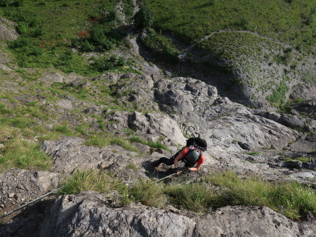 Klostertaler Klettersteig: Carmen im Abschnitt 1 'Devil's Start'