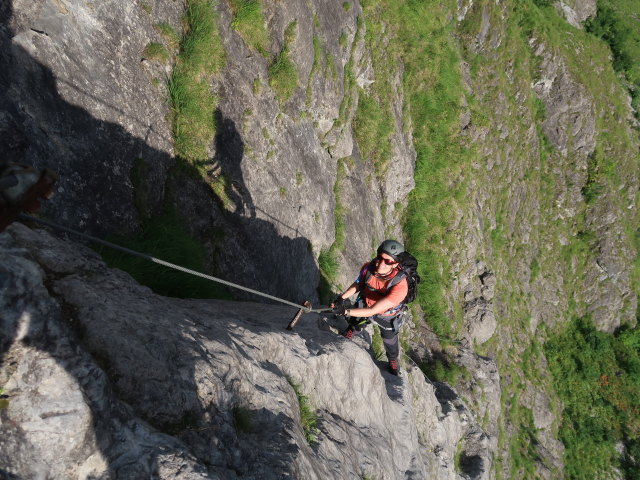Klostertaler Klettersteig: Carmen im Abschnitt 1 'Devil's Start'